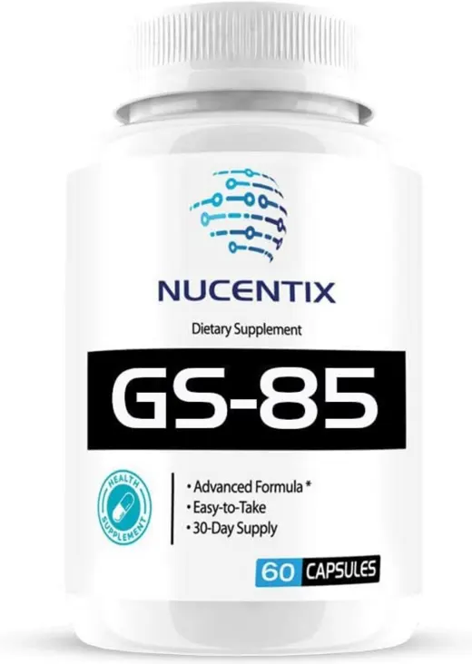 GS-85 Select Blood Sugar™ bottle by Nucentix, 60 capsules